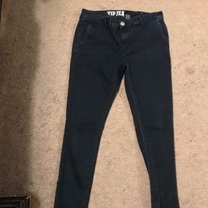 Black Skinny Jeans Low Cut Waist